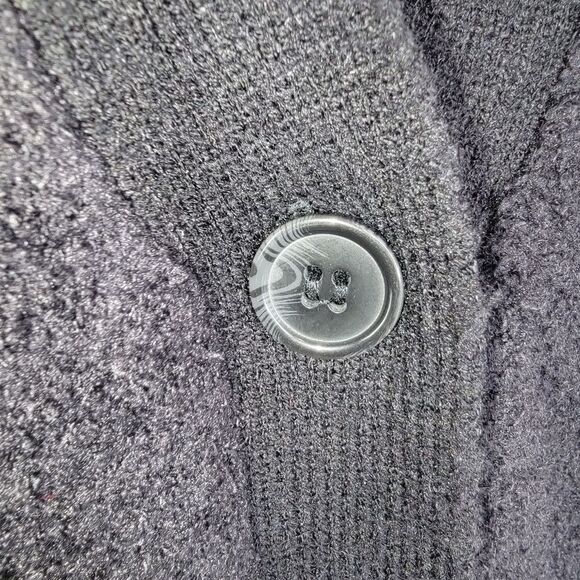 Joie black fuzzy button-up cardigan size Medium - Picture 6 of 6
